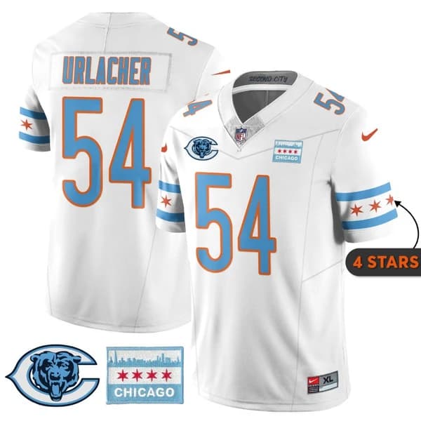 Brian Urlacher Chicago Bears white City Edition jersey