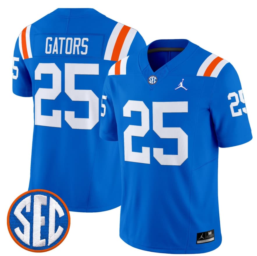Florida Gators royal Vapor jersey