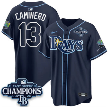 Junior Caminero Tampa Bay Rays navy Limited jersey