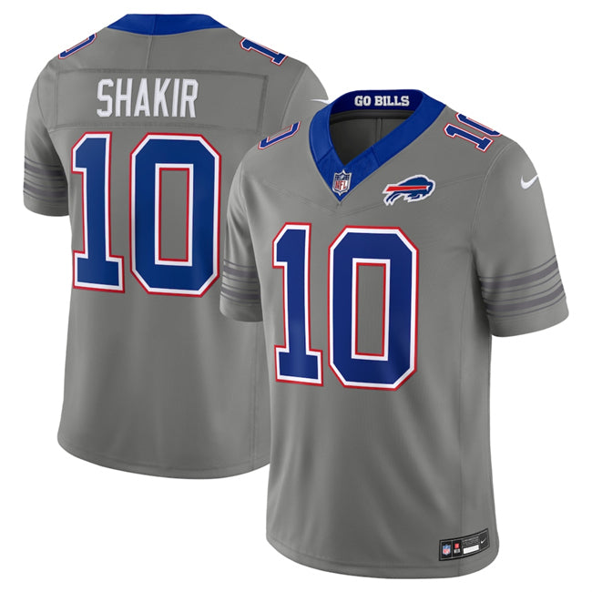 Khalil Shakir Buffalo Bills gray Vapor jersey