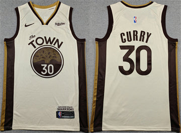 Stephen Curry Golden State Warriors tan City Edition jersey