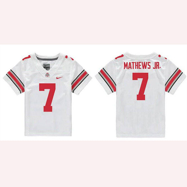 Jermaine Mathews Jr Ohio State Buckeyes white jersey