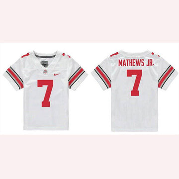 Jermaine Mathews Jr Ohio State Buckeyes white jersey