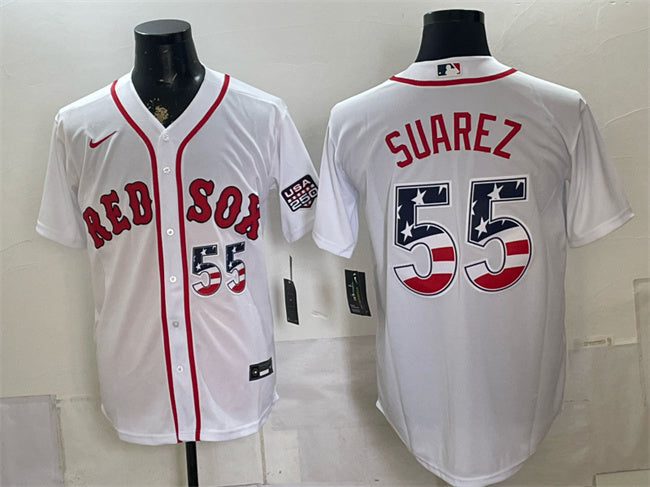 Ranger Suarez Boston Red Sox white Home jersey