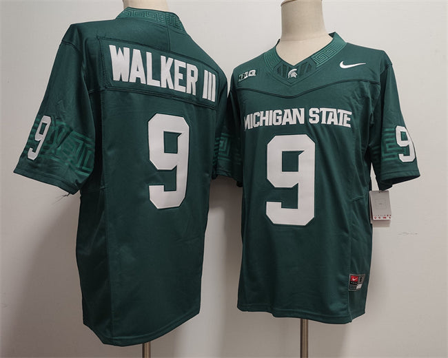 Walker III Michigan State Spartans green jersey