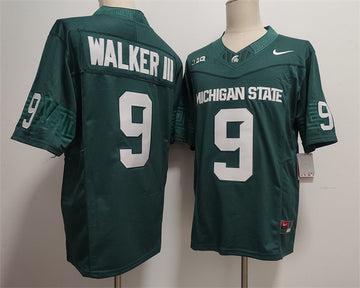 Walker III Michigan State Spartans green jersey