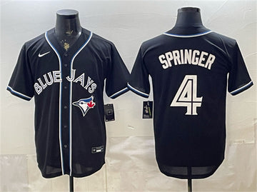 George Springer Toronto Blue Jays black Fashion jersey