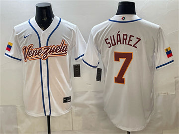 Eugenio Suárez Venezuela Baseball white Classic jersey