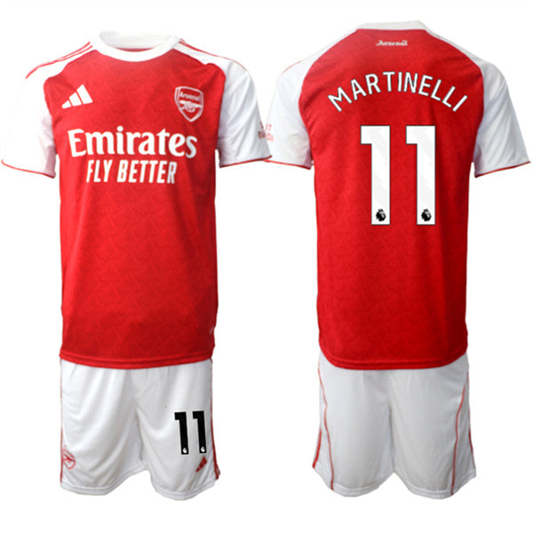 Gabriel Martinelli Arsenal red Home jersey