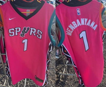 Victor Wembanyama San Antonio Spurs pink jersey