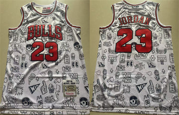 Michael Jordan Chicago Bulls white jersey