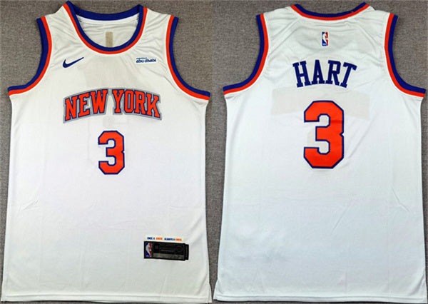 Josh Hart New York Knicks white jersey