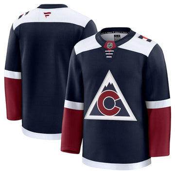 Custom Colorado Avalanche navy Alternate jersey