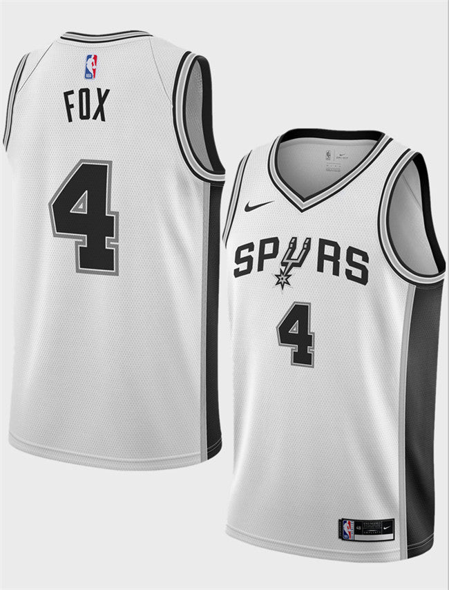 De'Aaron Fox San Antonio Spurs white jersey