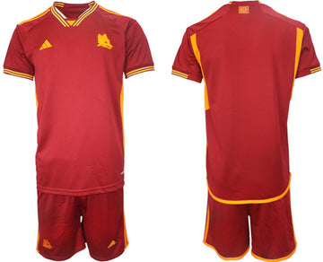 Custom AS Roma red Home jersey