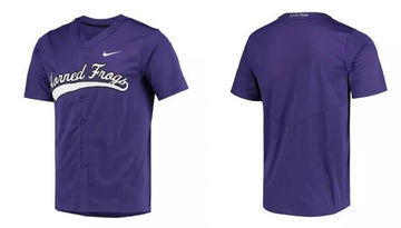 Custom TCU Horned Frogs purple jersey