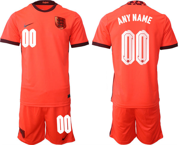 Custom England National Team orange Away jersey