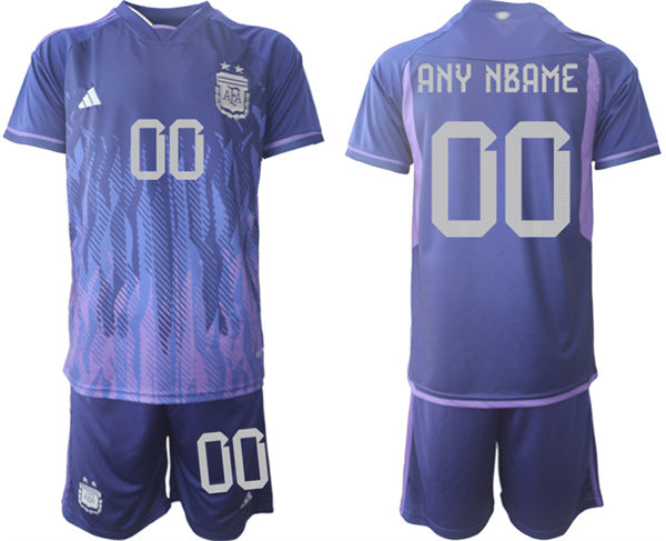 Custom Argentina National Team purple Away jersey