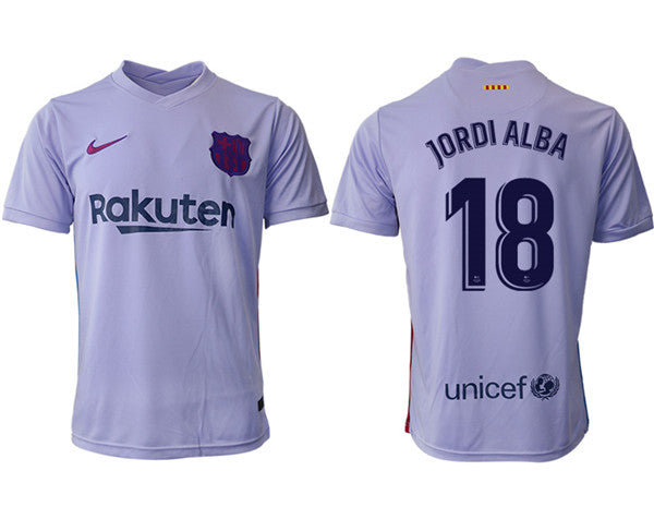Jordi Alba Barcelona grey Away jersey