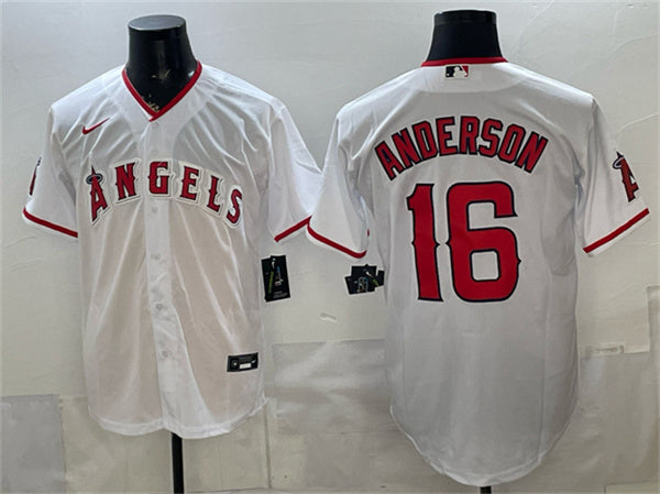 Garret Anderson Los Angeles Angels white jersey