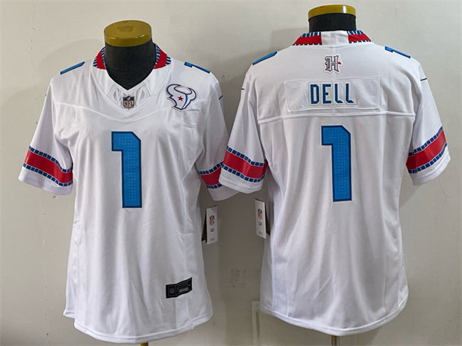 Tank Dell Houston Texans white Limited jersey