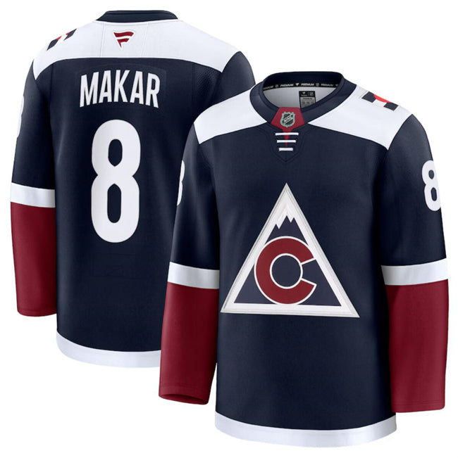 Cale Makar Colorado Avalanche navy Alternate jersey