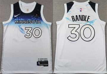 Julius Randle Minnesota Timberwolves white City Edition jersey