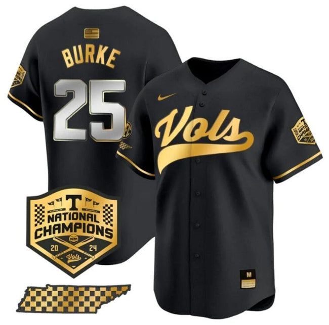 Blake Burke Tennessee Volunteers black Vapor jersey