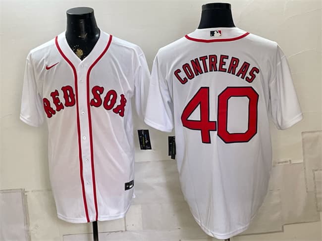 Willson Contreras Boston Red Sox white jersey