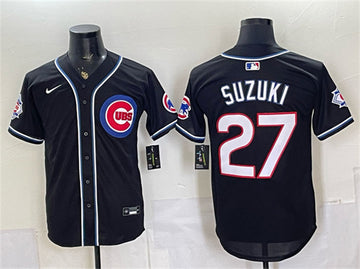 Seiya Suzuki Chicago Cubs black Vapor jersey