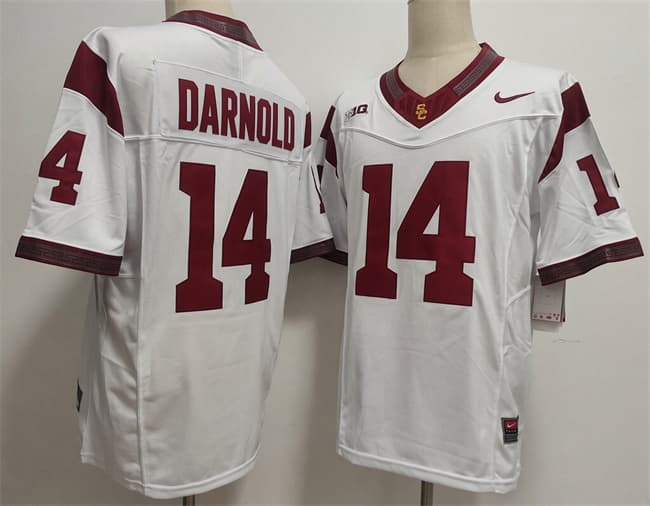 Sam Darnold USC Trojans white jersey