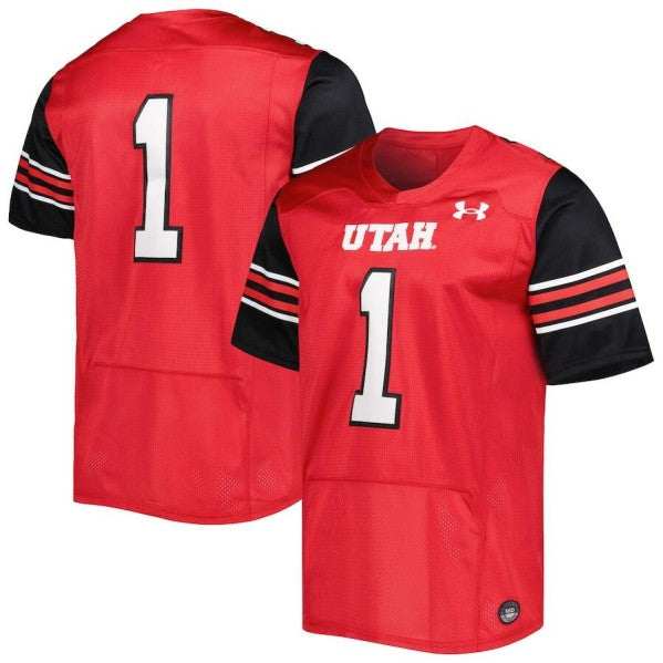 Custom Utah Utes red Limited jersey