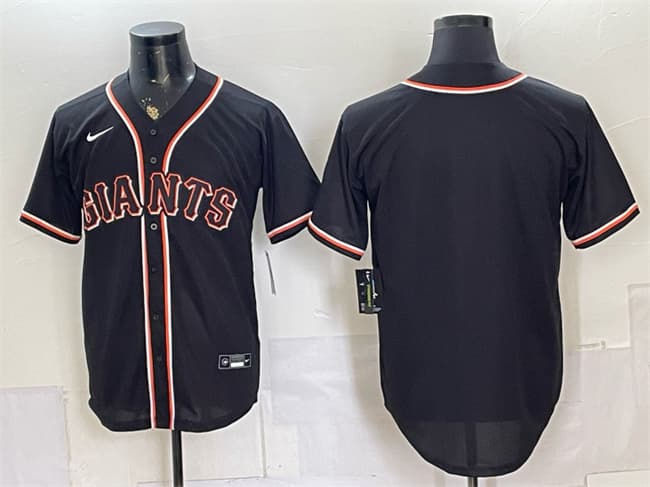 Custom San Francisco Giants black Fashion jersey