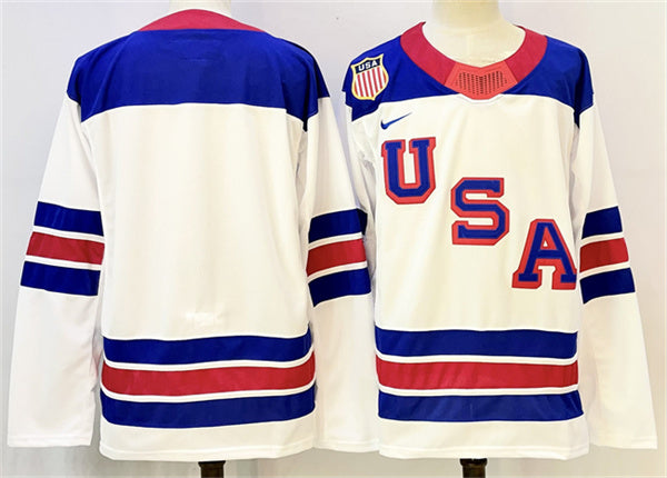 Custom Team USA Hockey white jersey