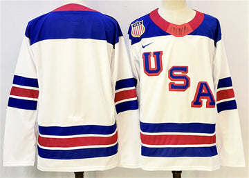 Custom Team USA Hockey white jersey