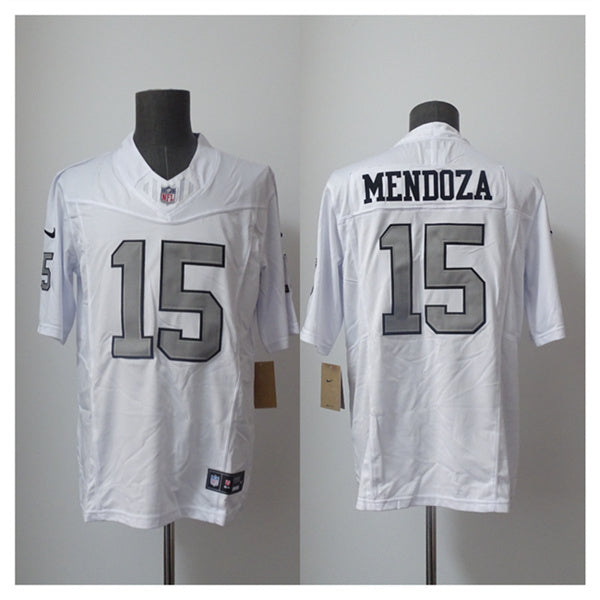 Fernando Mendoza Las Vegas Raiders white Color Rush jersey