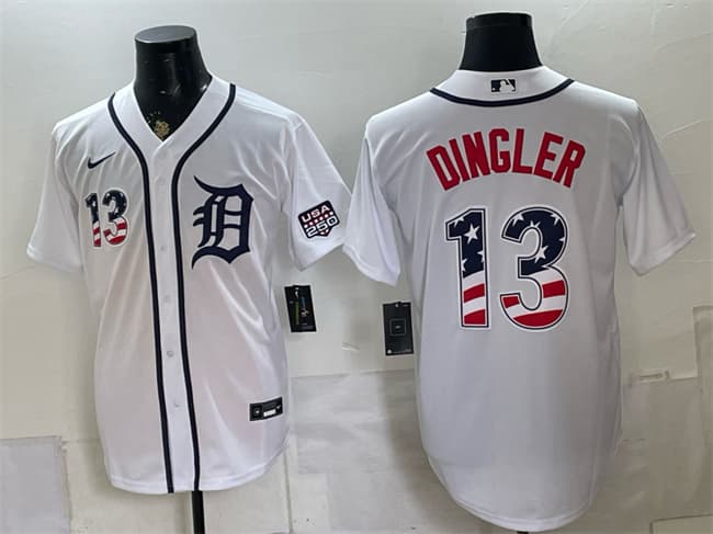 Dillon Dingler Detroit Tigers white jersey