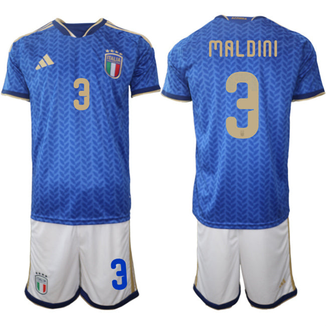 Paolo Maldini Italy National Team blue Home jersey