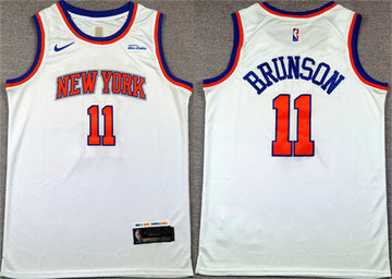 Jalen Brunson New York Knicks white jersey