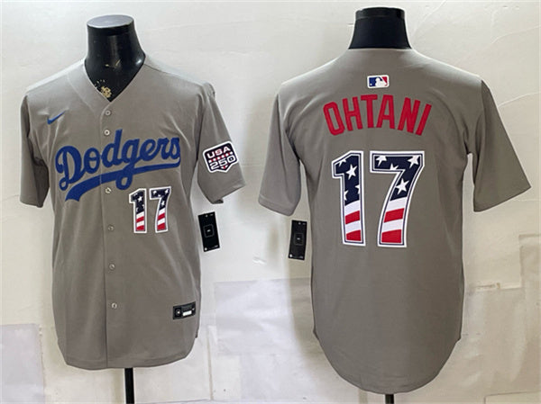 Shohei Ohtani Los Angeles Dodgers gray Road jersey