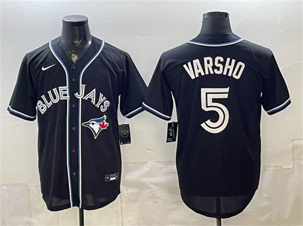 Daulton Varsho Toronto Blue Jays black Fashion jersey