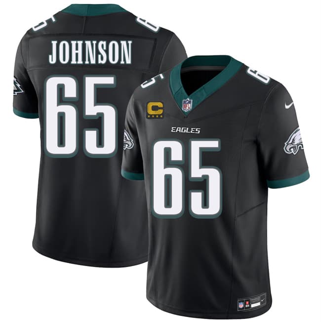Lane Johnson Philadelphia Eagles black Vapor jersey