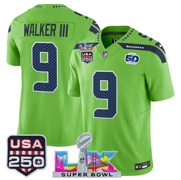 Kenneth Walker III Seattle Seahawks green Vapor jersey