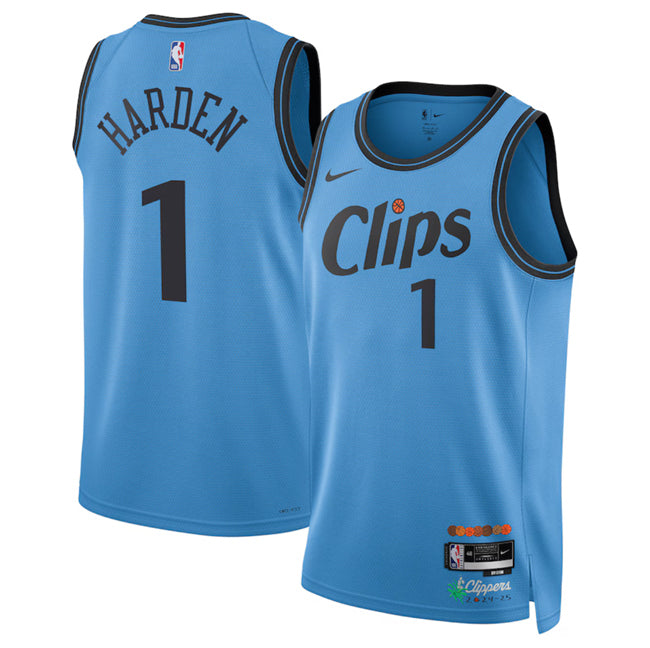 James Harden Los Angeles Clippers blue City Edition jersey