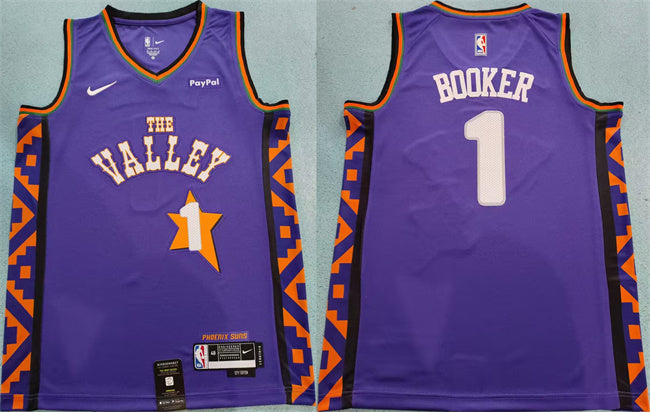Devin Booker Phoenix Suns purple City Edition jersey