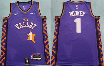 Devin Booker Phoenix Suns purple City Edition jersey