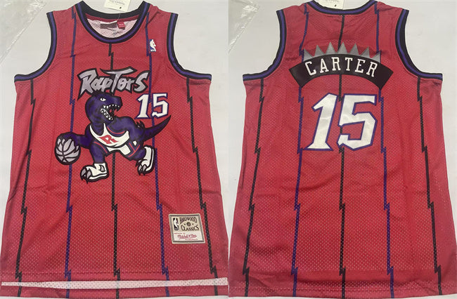 Vince Carter Toronto Raptors red Throwback jersey