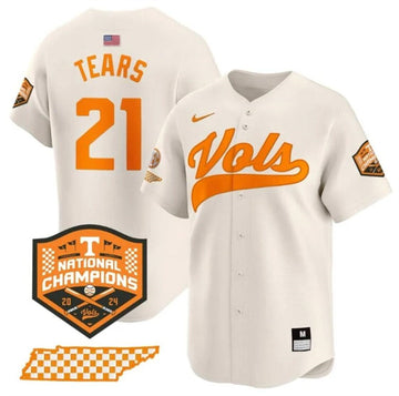 Kavares Tears Tennessee Volunteers cream Vapor jersey