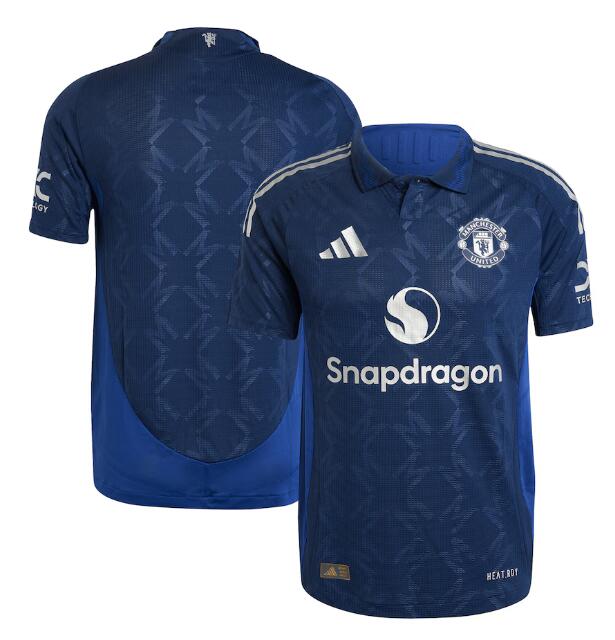 Custom Manchester United navy Away jersey
