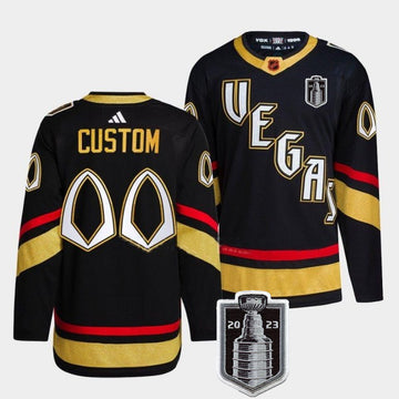 Custom Vegas Golden Knights black jersey